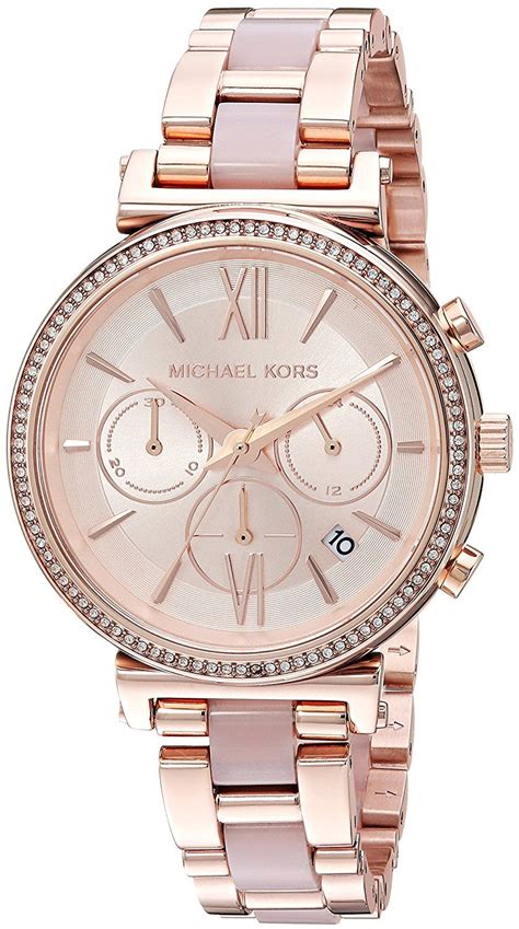 michael kors sofie watch frozen|Michael Kors Women's Sofie Rose Gold.